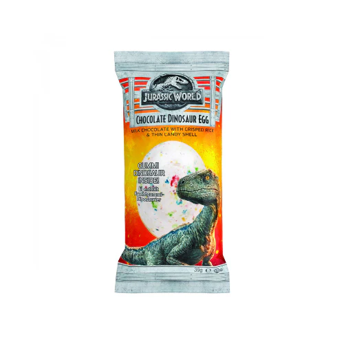 Jurassic World Chocolate Dinosaur Egg, ovetto di cioccolato al latte da 39g