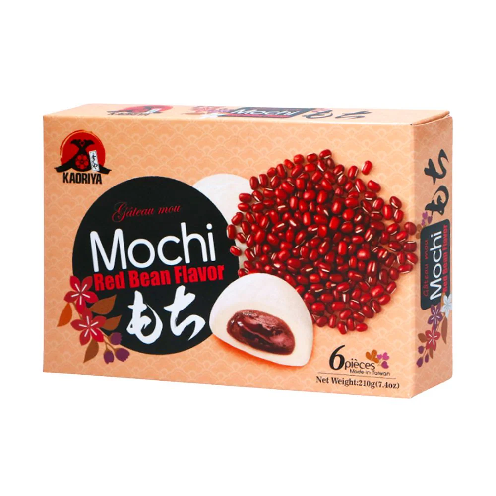 Kaoriya Mochi Red Bean Flavor, mochi ripieni di crema di fagioli rossi da 210g