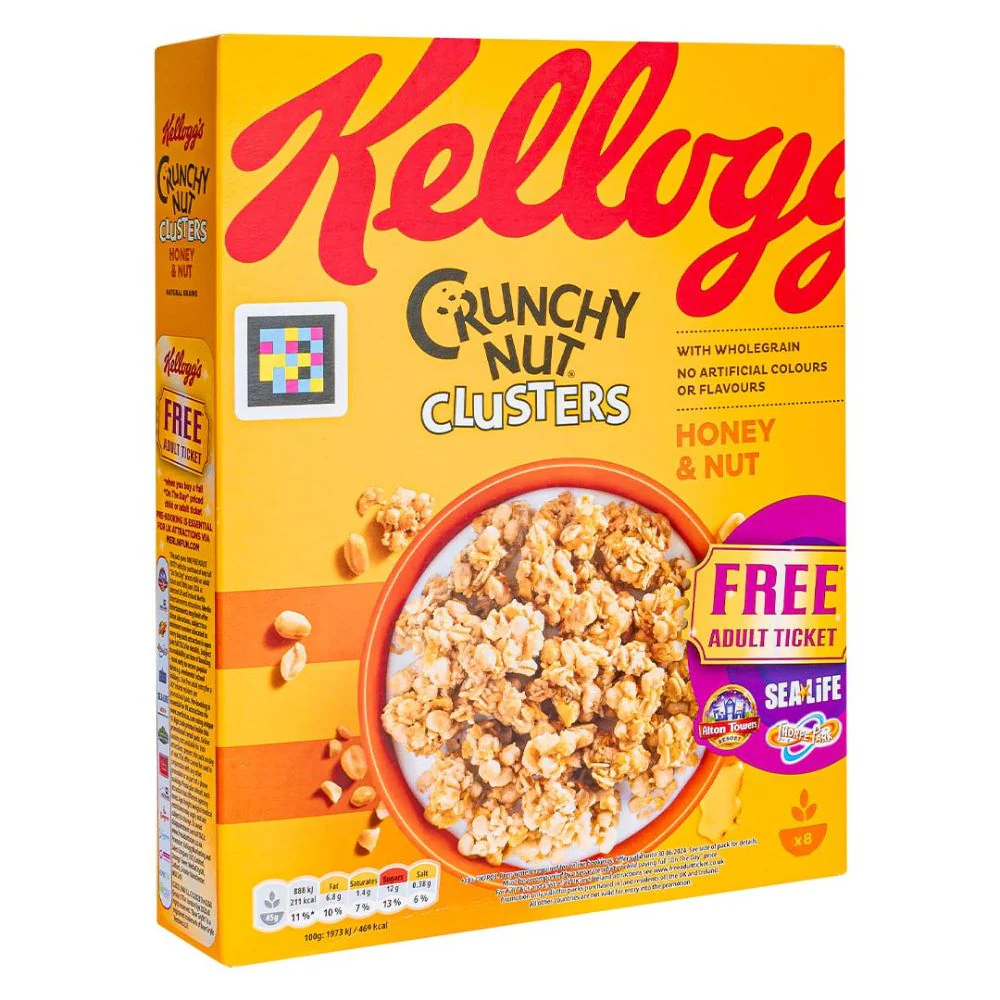 Kellogg's Crunchy Nut Honey & Nut, cereali con miele e arachidi da 400 g