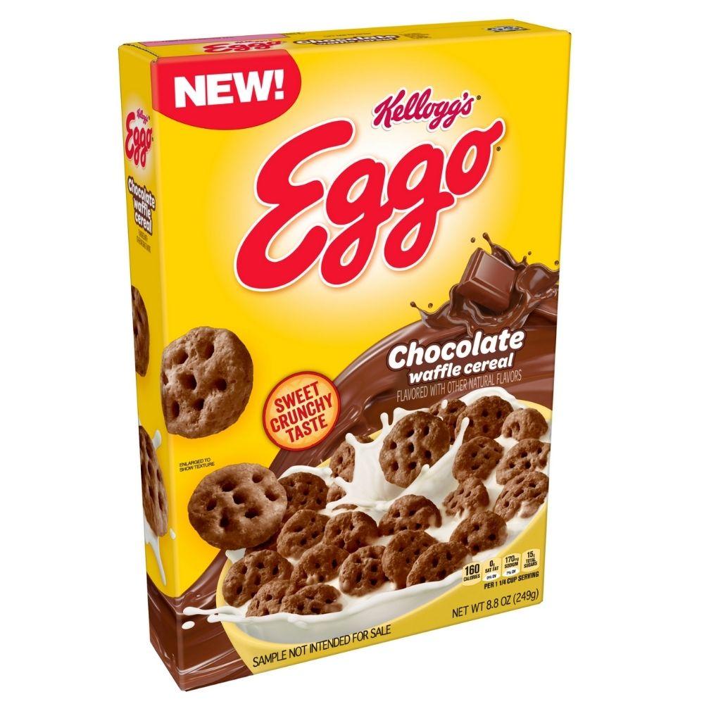 Kellogg's Eggo Chocolate Waffle, cereali al waffle al cioccolato da 249g