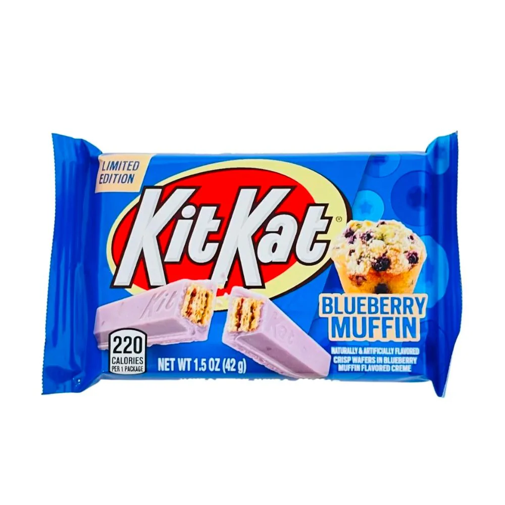 Kit Kat Blueberry Muffin, wafer ricoperto da crema al gusto di muffin ai mirtilli da 42g