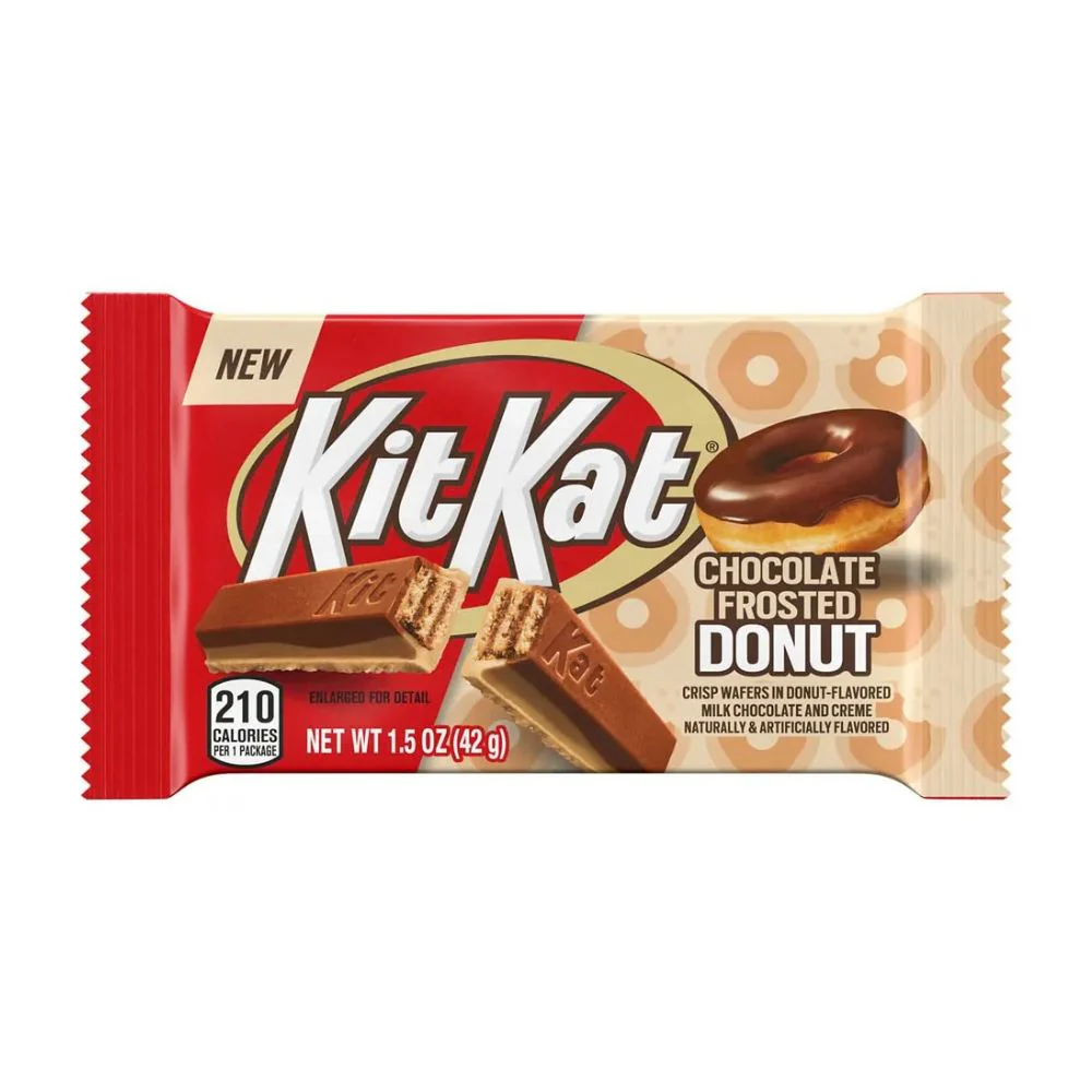 Kit Kat Chocolate Frosted Donut, wafer ricoperto di cioccolato al gusto di ciambella da 42g