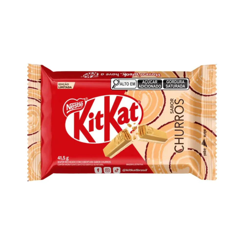 Kit Kat Churro Limited Edition, wafer ricoperto di cioccolato e al gusto di churro da 41,5g