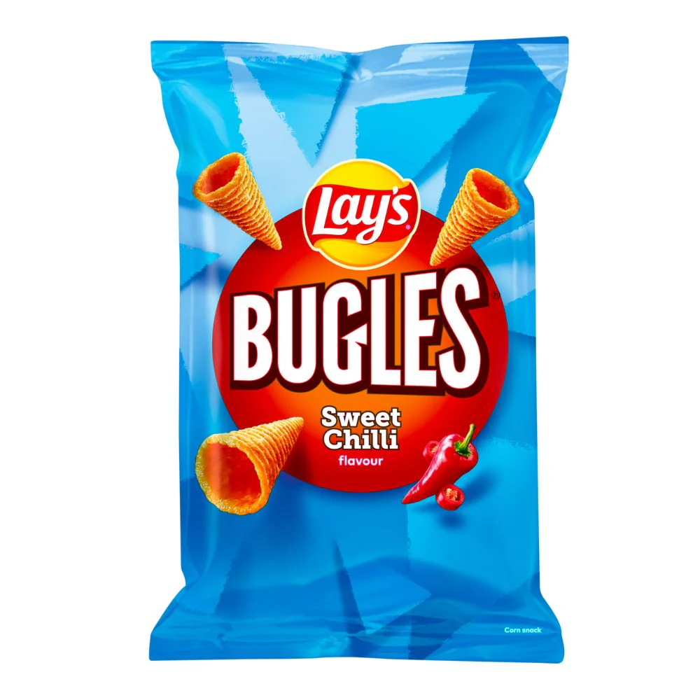 Lay's Bugles Sweet Chili, coni di mais piccanti al formaggio da 125g