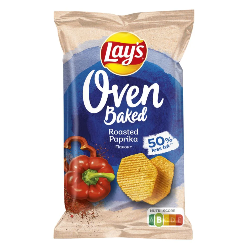 Lay's Oven Baked Roasted Paprika, patatine al forno gusto paprika da 35g
