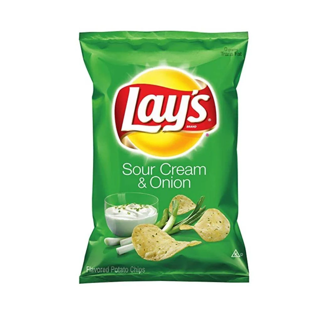 Lay's Sour Cream & Onion, patatine alla panna acida e cipolla da 43g