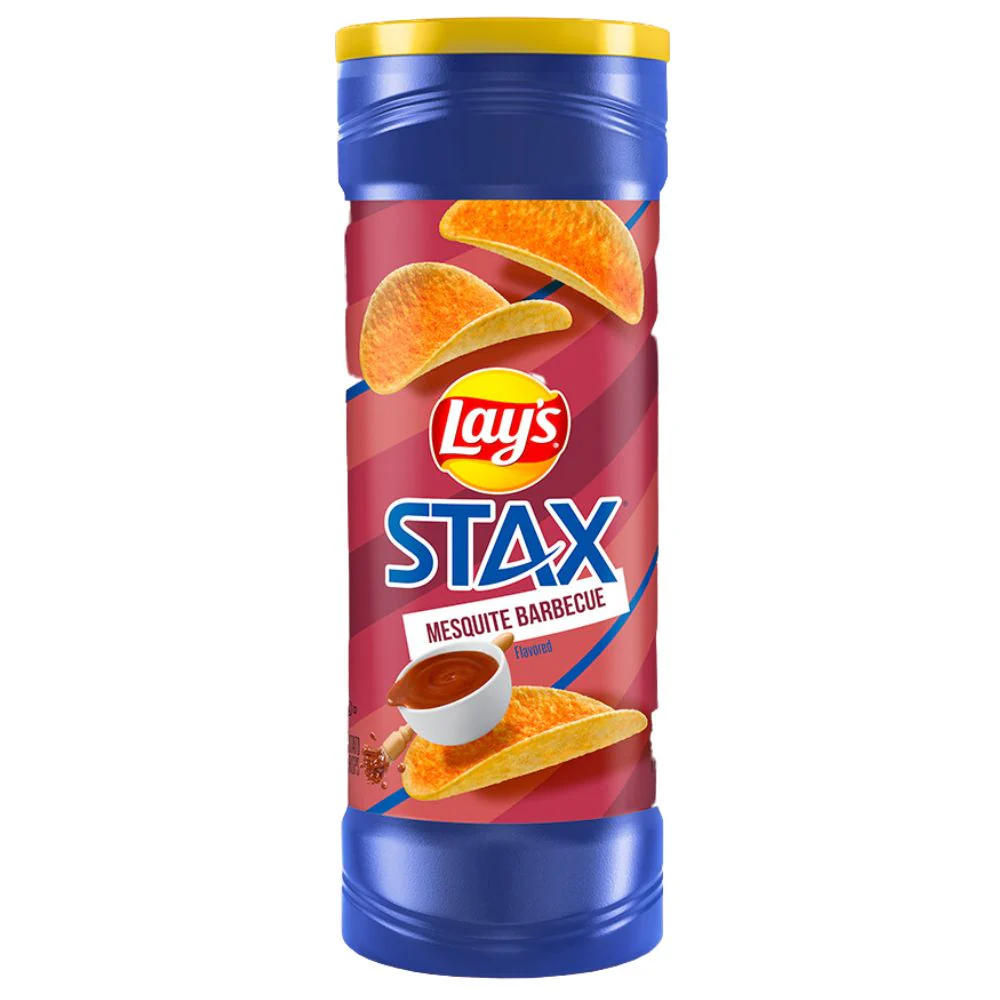 Lay's Stax Mesquite Barbecue, patatine al barbecue da 155.9g