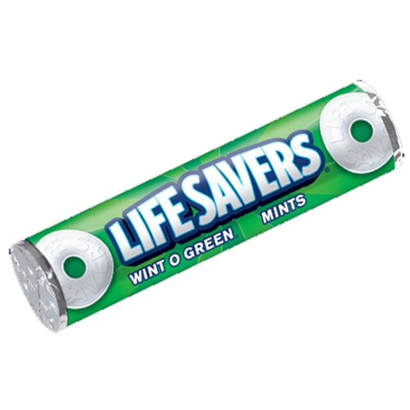 LifeSavers Wint O Green Mints, caramelle alla menta extra-fresh da 24g