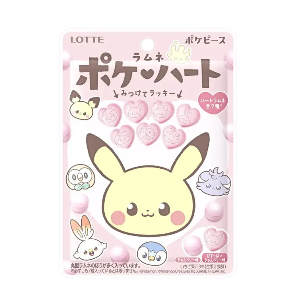Lotte Heart Pokemon, caramelle a forma di cuore e a tema Pokemon da 40g