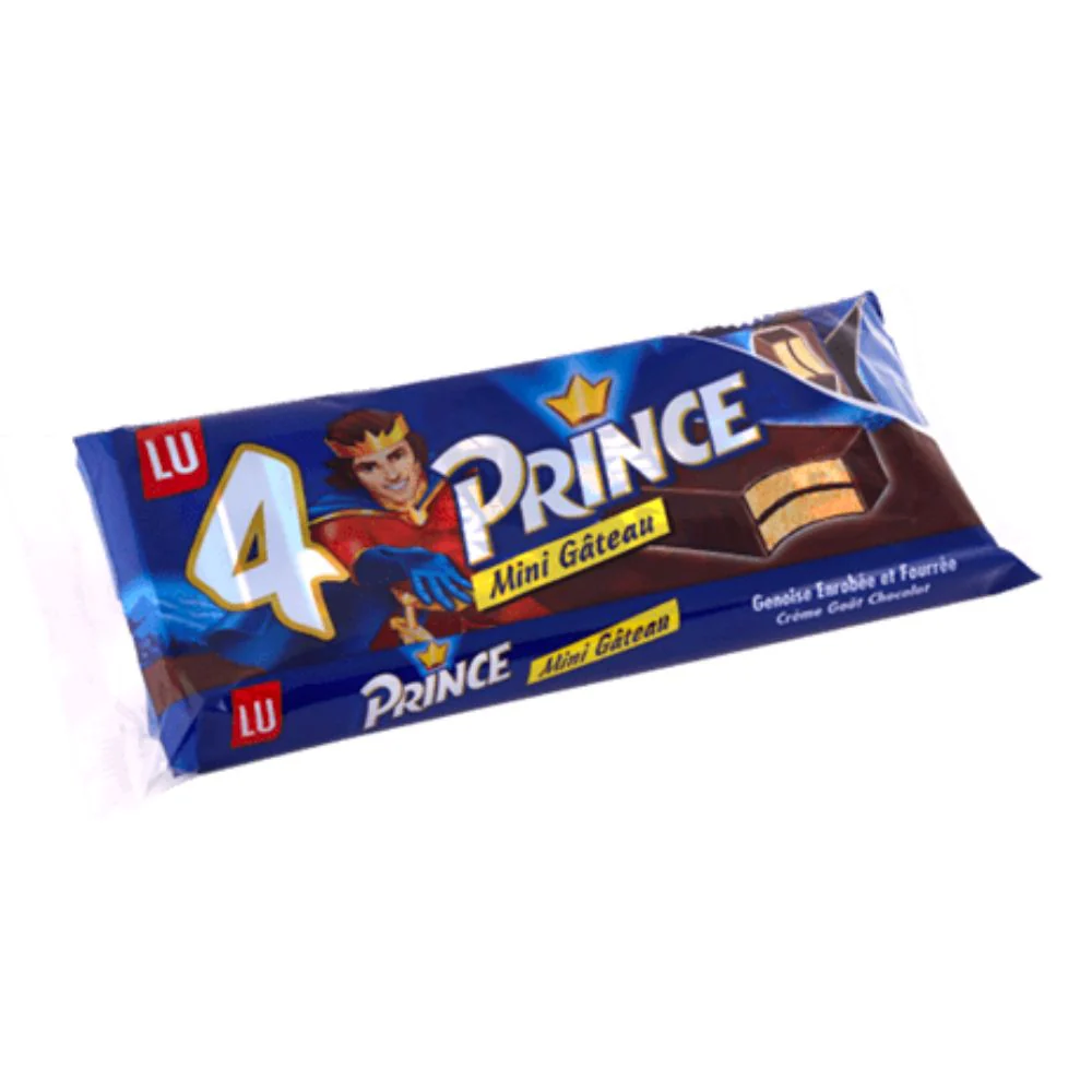 Lu Prince Mini Gateau, 4 merendine rivestite da cioccolato al latte da 120g