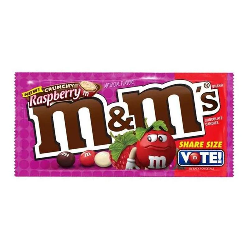 M&M's Crunchy Raspberry, m&m's al lampone da 38.3g