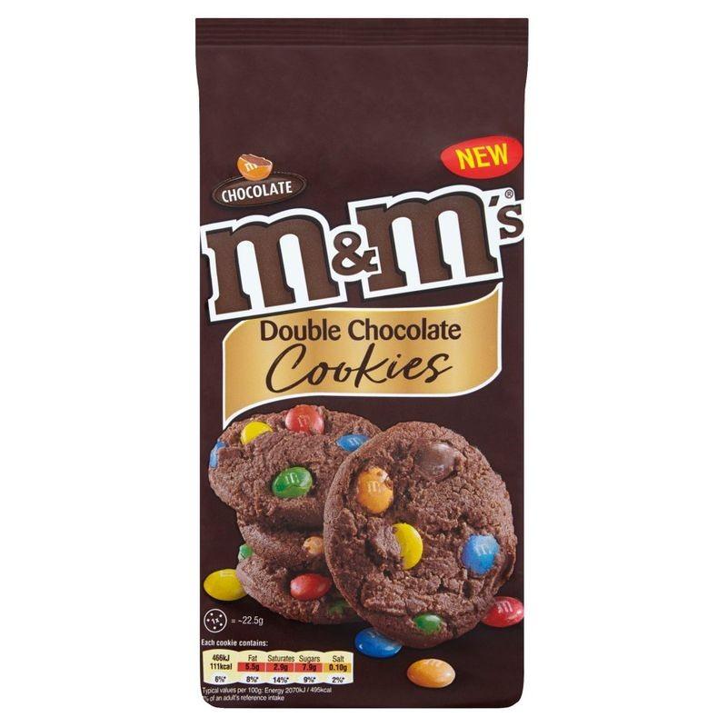 M&M's Double Chocolate Cookies, biscotti al cioccolato con m&m's da 180g
