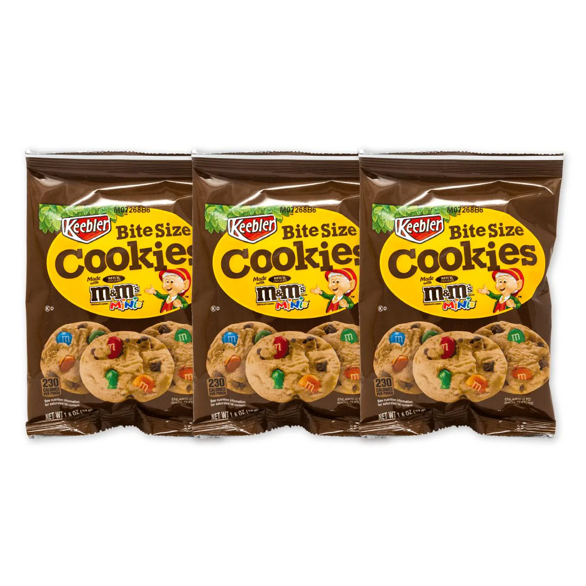 3 M&M's Bite Size Cookies, 3 confezioni di cookies farciti con m&m's