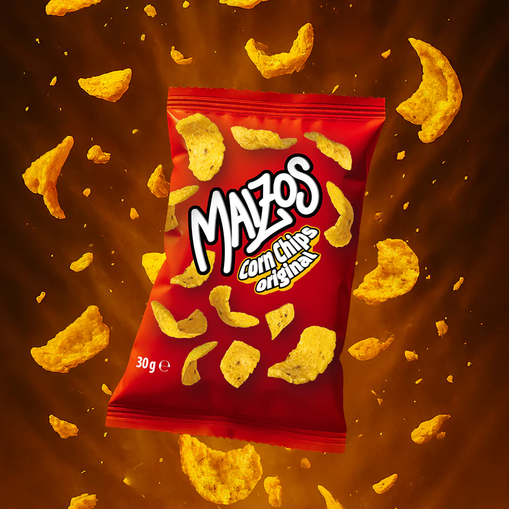 10x Maizos Corn Chips Original, chips di mais nel gusto original da 30g - Image 2