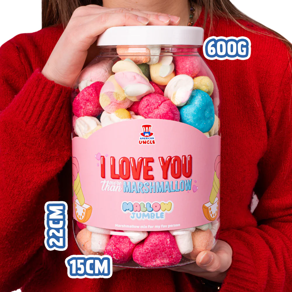 Mallow Jumble “I love You more than marshmallow”, barattolo di marshmallow da comporre con i tuoi gusti preferiti - Image 5