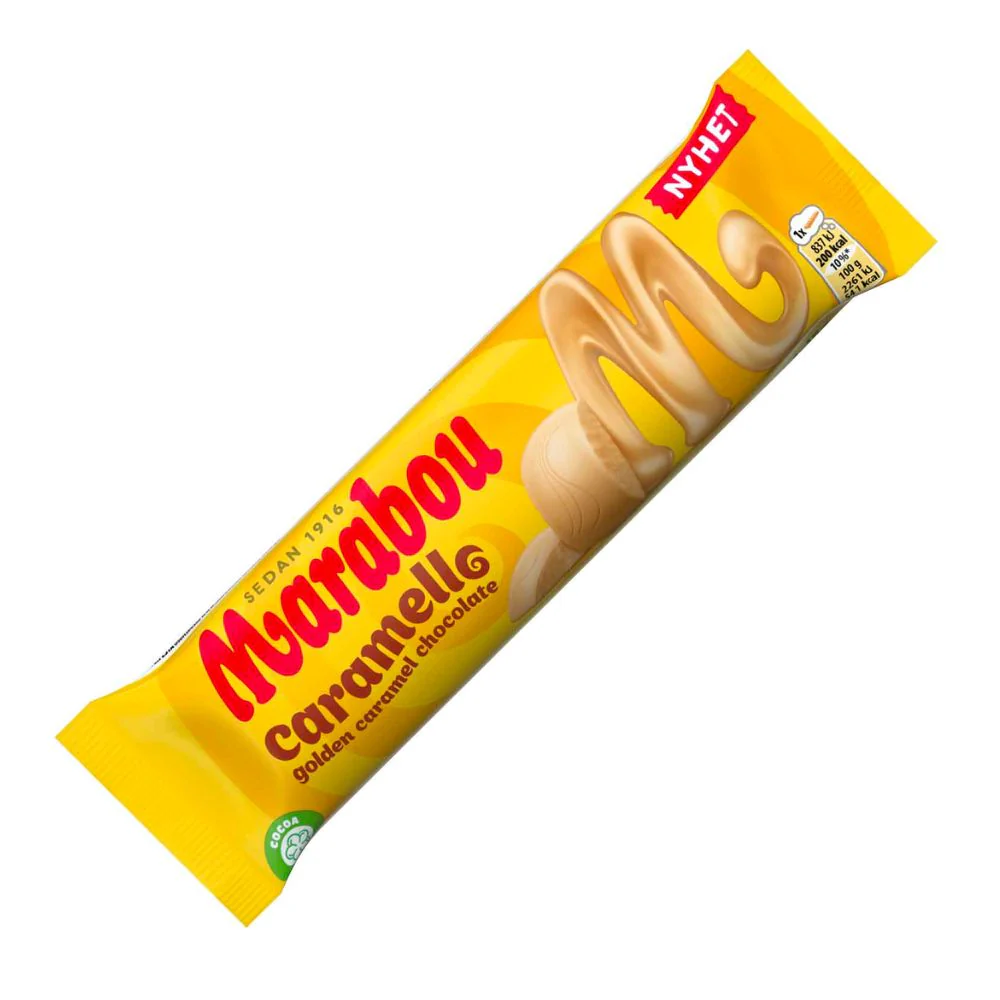 Marabou Rolle Caramello, cioccolato al caramello da 37g