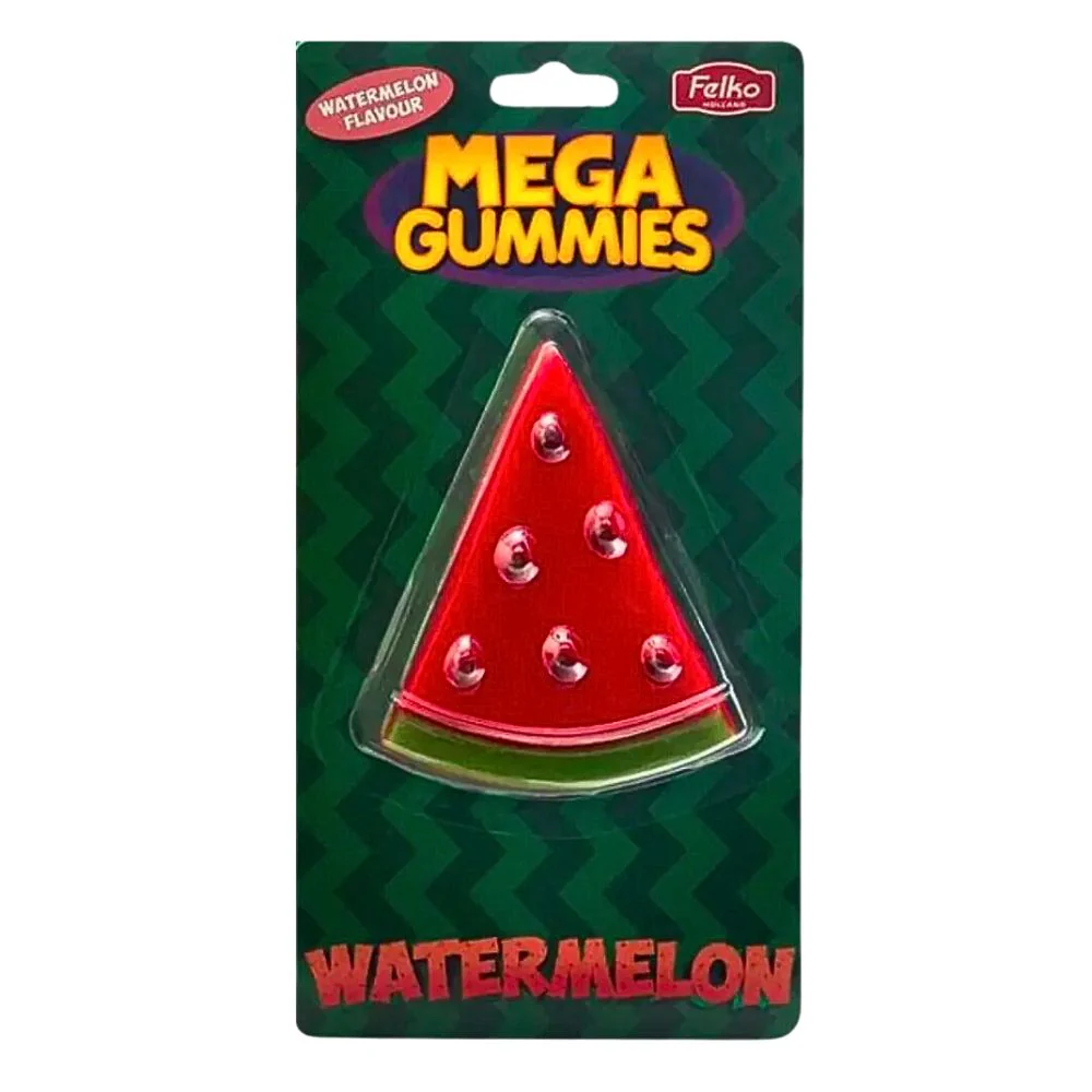 Mega Gummies Watermelon, mega caramella gommosa al gusto di anguria da 120g