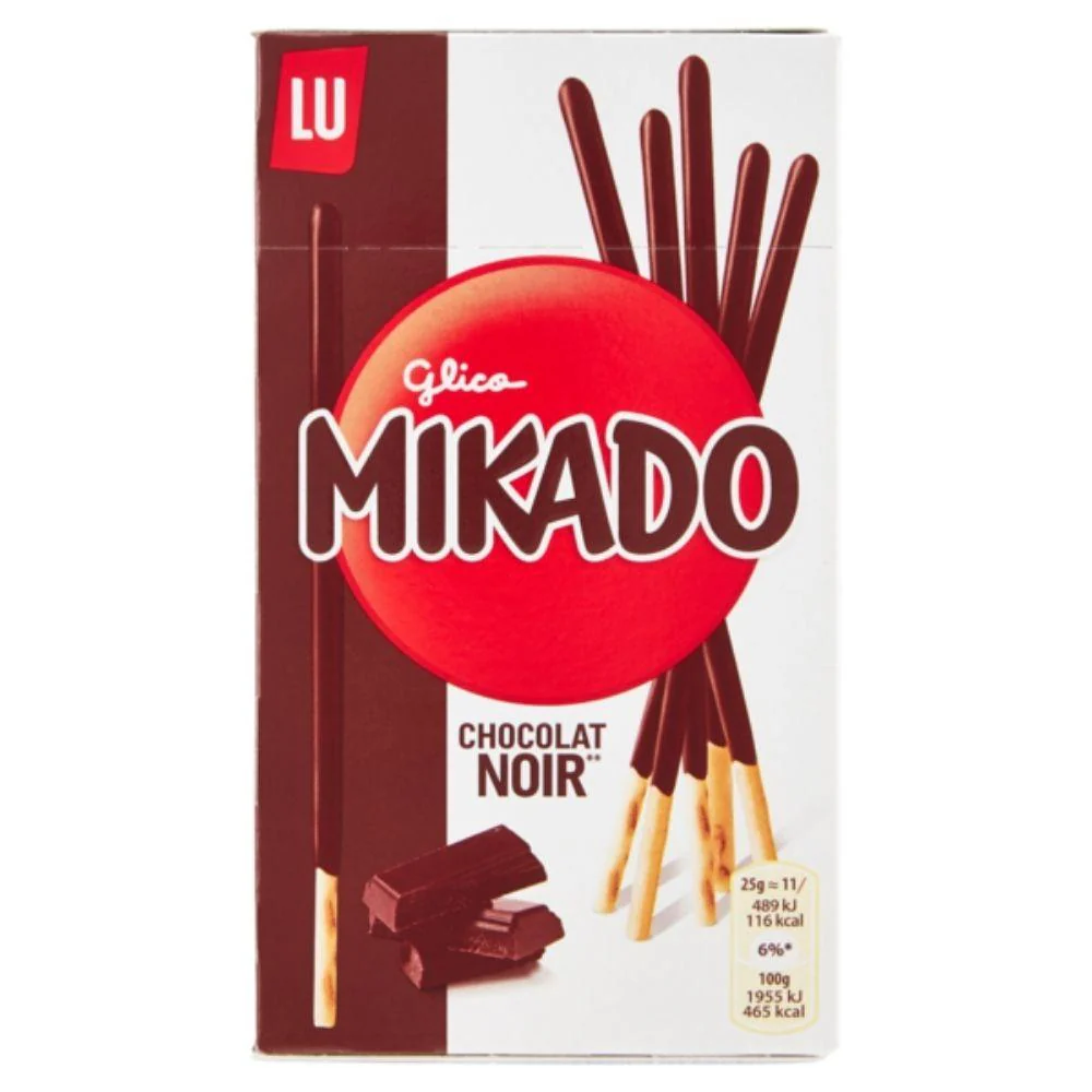 Mikado Fondente, biscotti ricoperti di cioccolato fondente da 75g