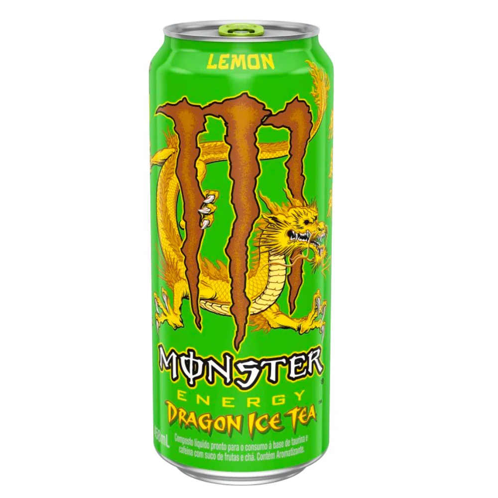 Monster Dragon Ice Tea Lemon, energy drink al limone da 473ml