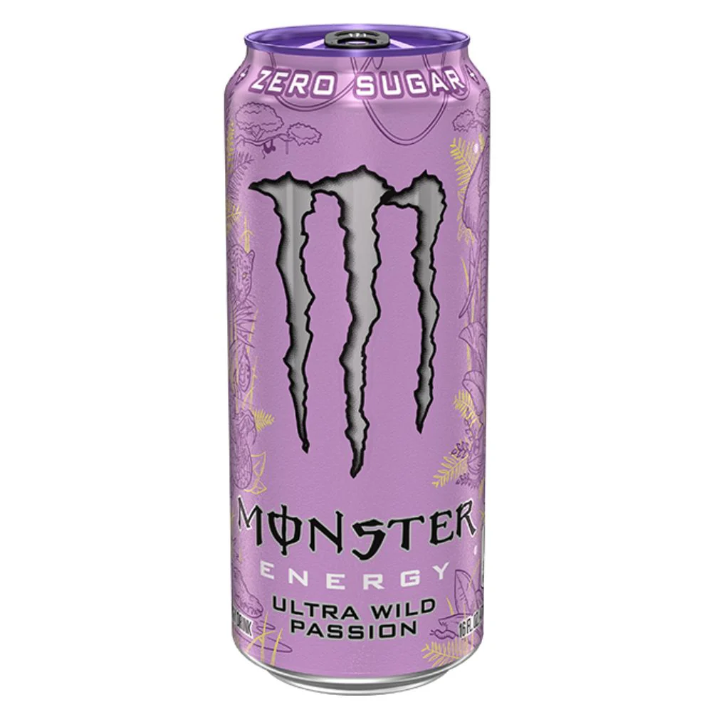 Monster Energy Ultra Wild Passion, bevanda energetica al gusto di passion fruit da 473ml