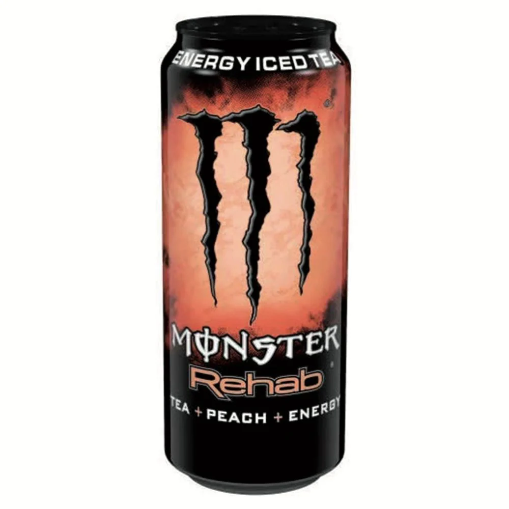 Monster Rehab Peach Tea, energy drink alla pesca da 500 ml | PRODOTTO DANNEGGIATO