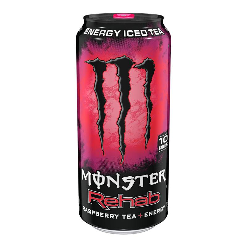 Monster Rehab Raspberry Tea, energy drink al tè ai lamponi da 458 ml - Image 2