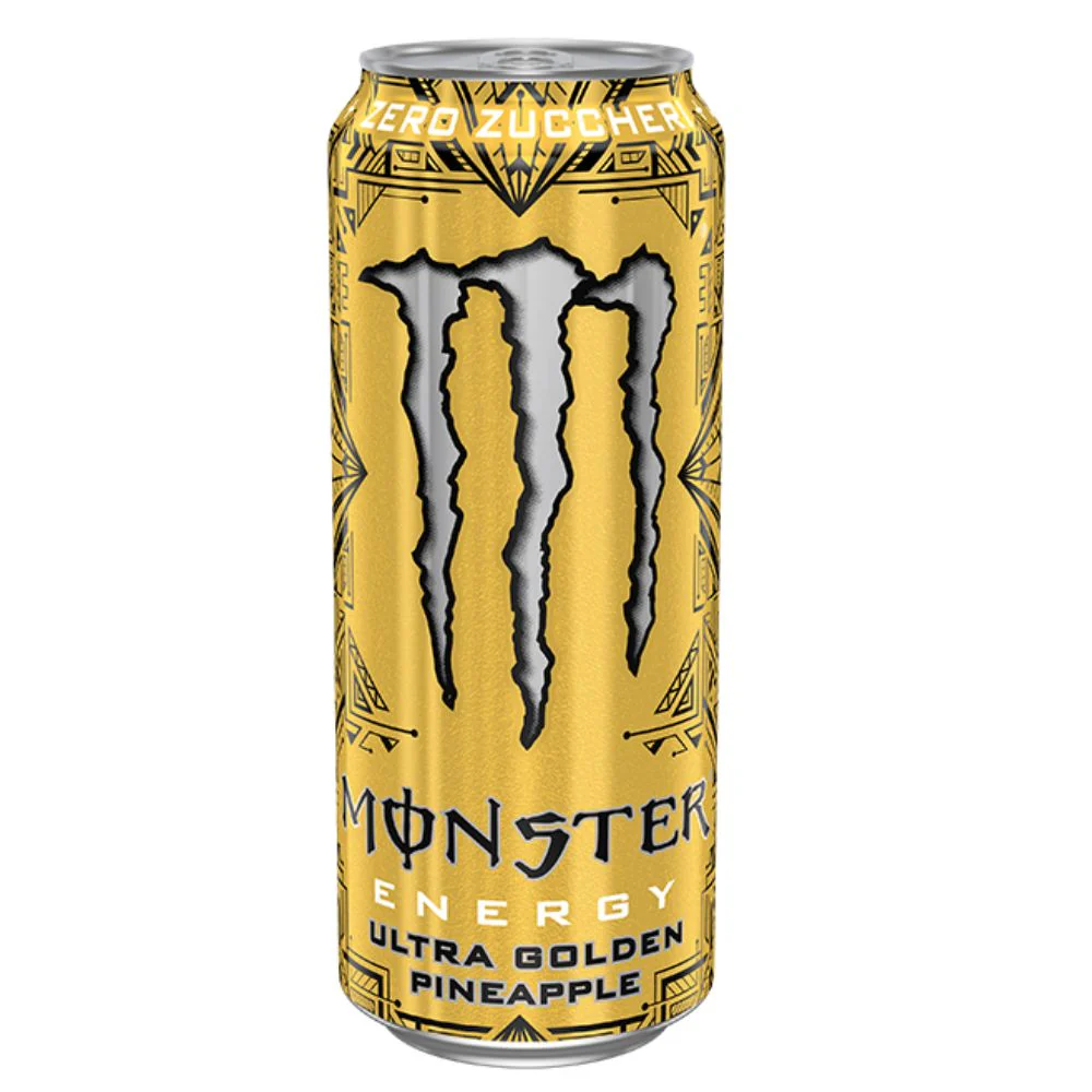 Monster Ultra Gold, energy drink all'ananas da 500ml