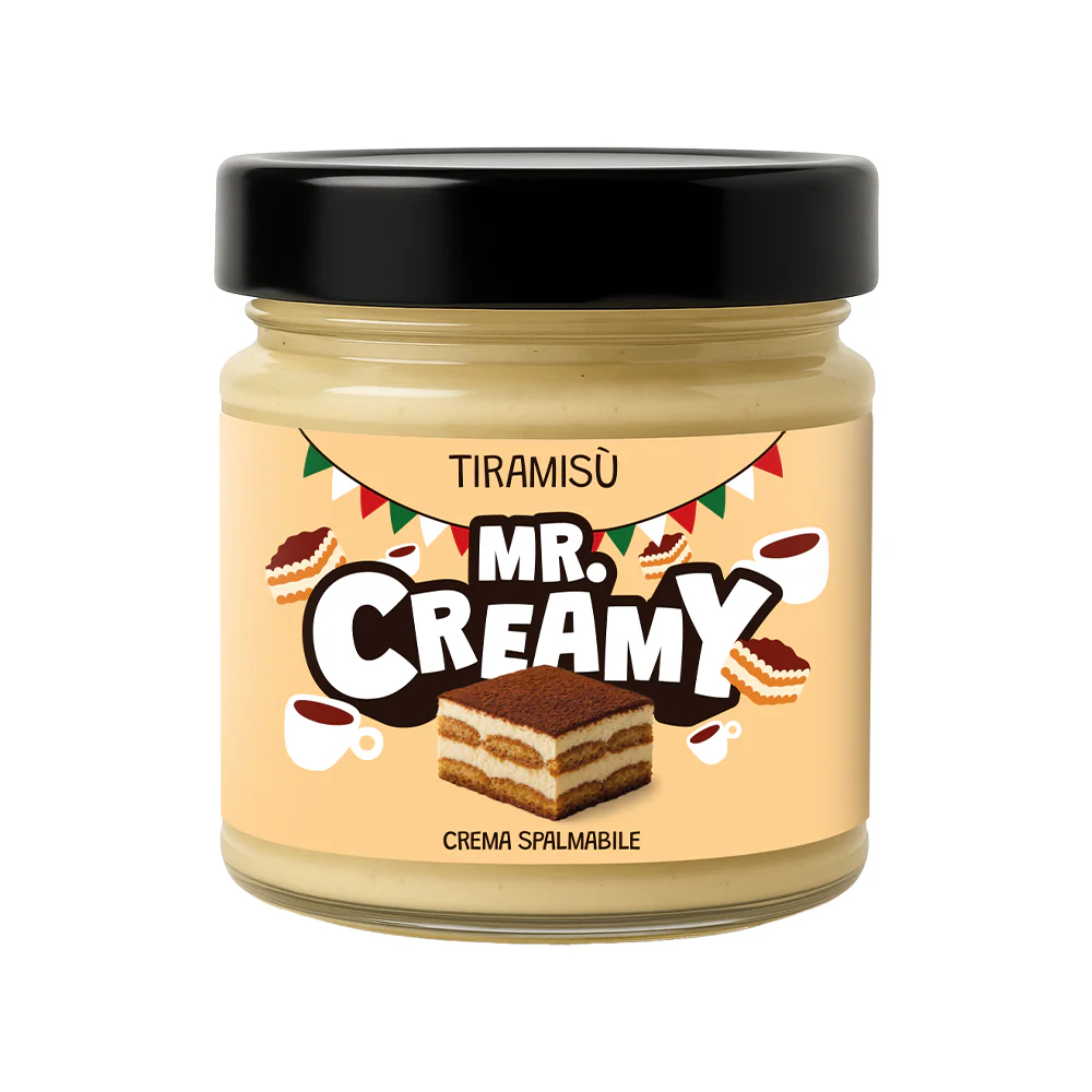 Mr. Creamy Tiramisù, crema spalmabile al tiramisù da 200g