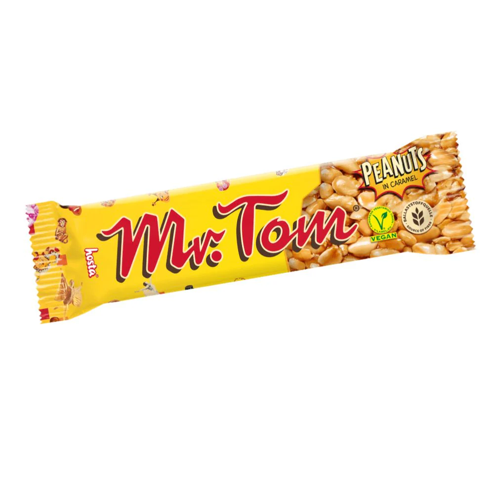 Mr. Tom, torrone con arachidi e caramello da 40g