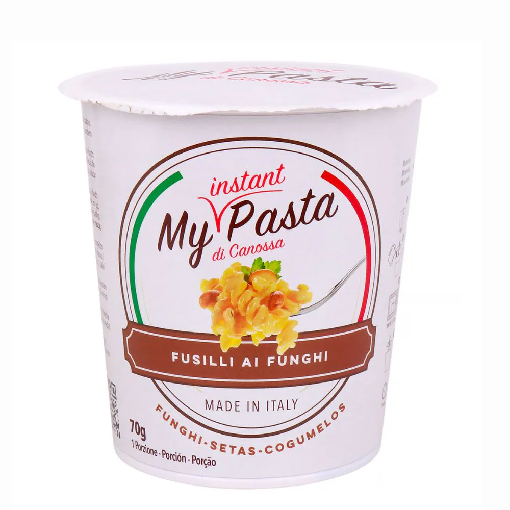 My Instant Pasta Fusilli ai Funghi, pasta ai funghi da 70g
