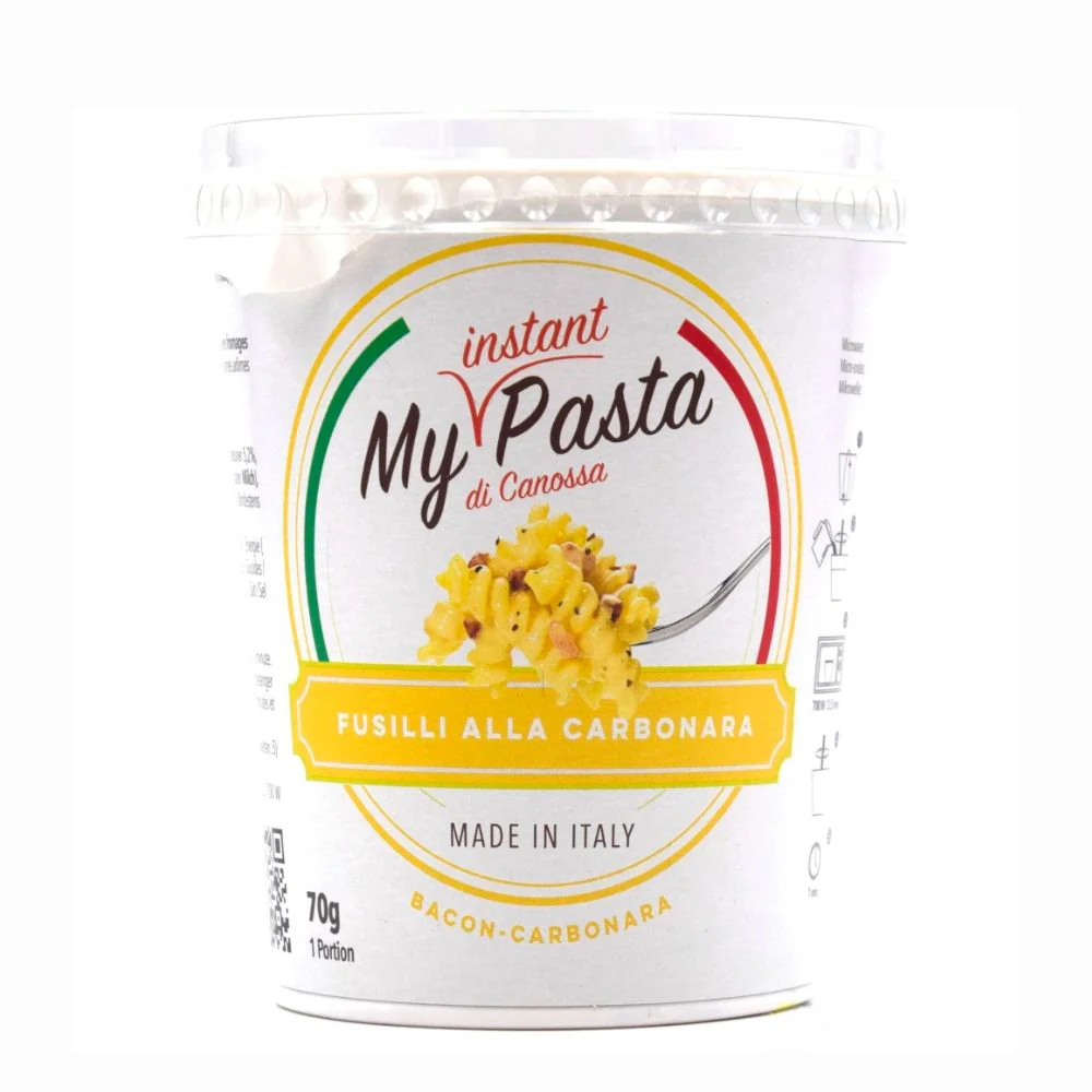 My Instant Pasta Fusilli alla Carbonara, pasta alla carbonara da 70g