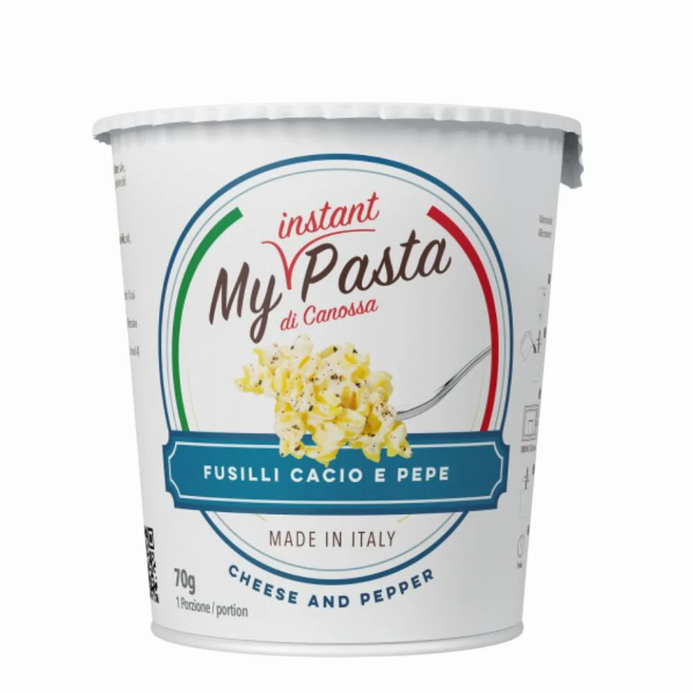 My Instant Pasta Fusilli Cacio e Pepe, fusilli al cacio e pepe da 70g