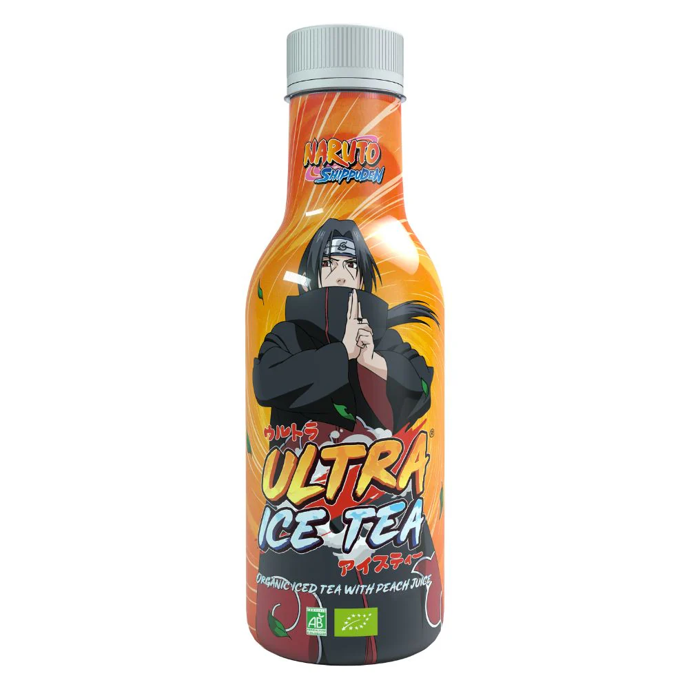 Naruto Ultra Ice Tea Itachi With Peach Juicy, tè bianco con succo di pesca da 500ml