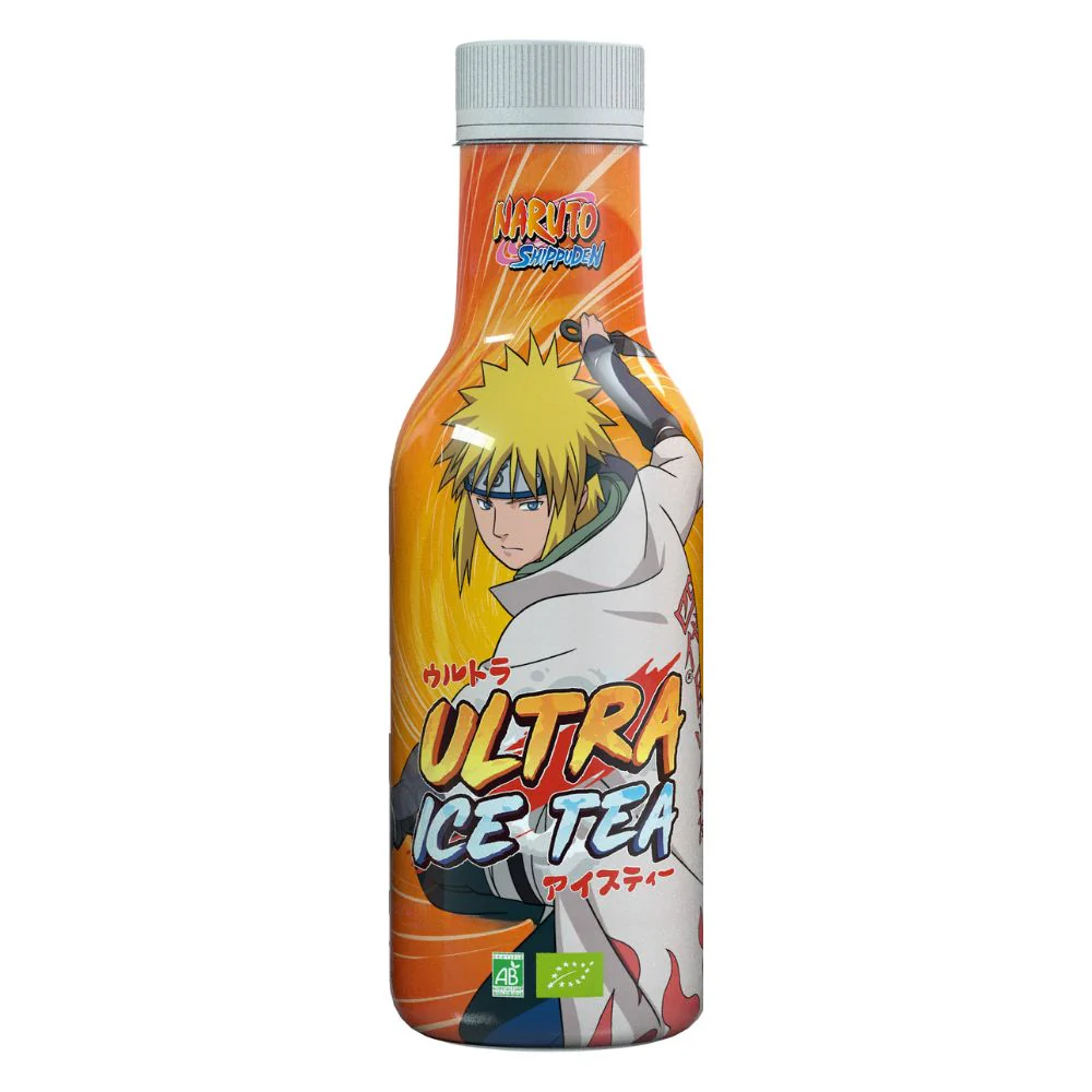Naruto Ultra Ice Tea Minato With Peach Juicy, tè bianco con succo di pesca da 500ml