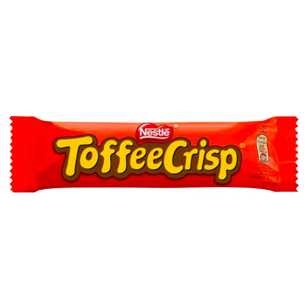 Nestlè Toffee Crisp, barretta di cioccolato ripiena di cioccolato e caramello da 38g