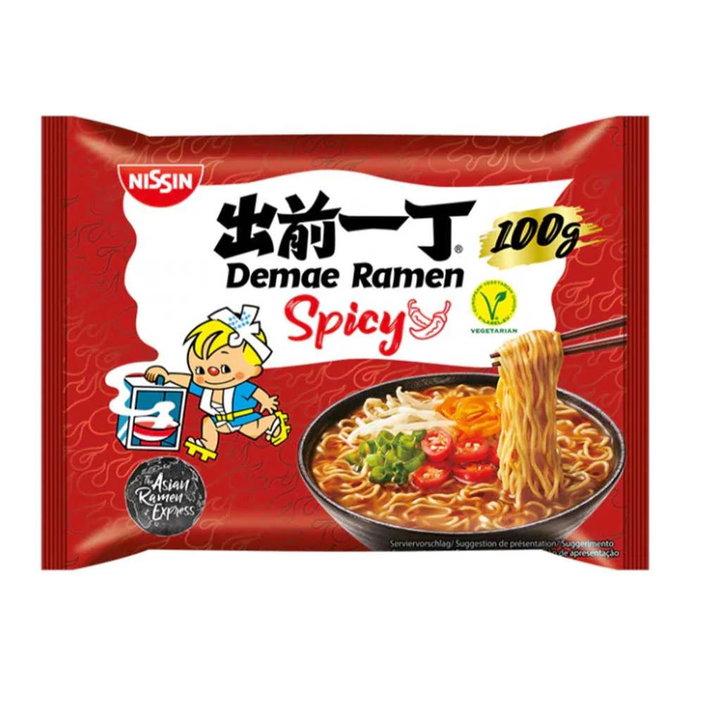 Nissin Ramen Spicy, noodles piccanti da 100g