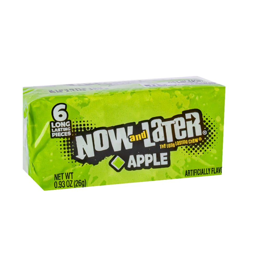 Now & Later Apple, caramella al gusto mela da 26g