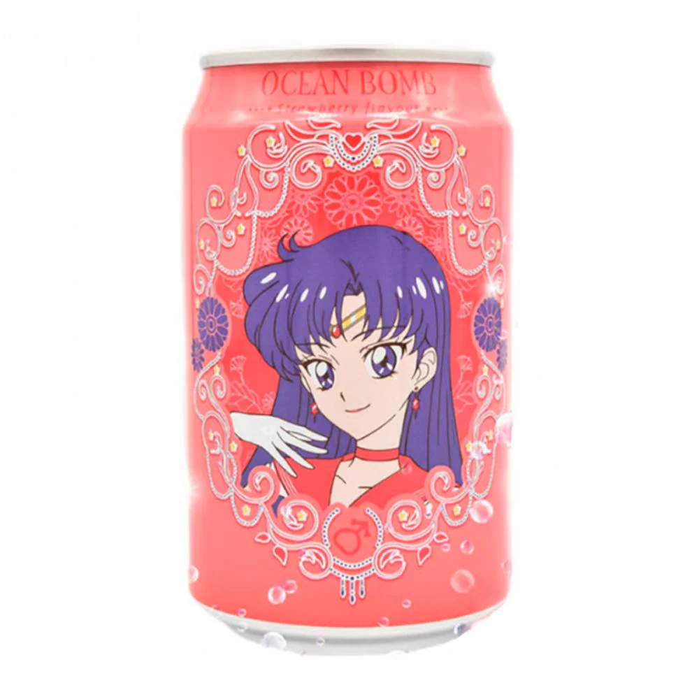 Ocean Bomb Sailor Mars, bevanda alla fragola da 330ml