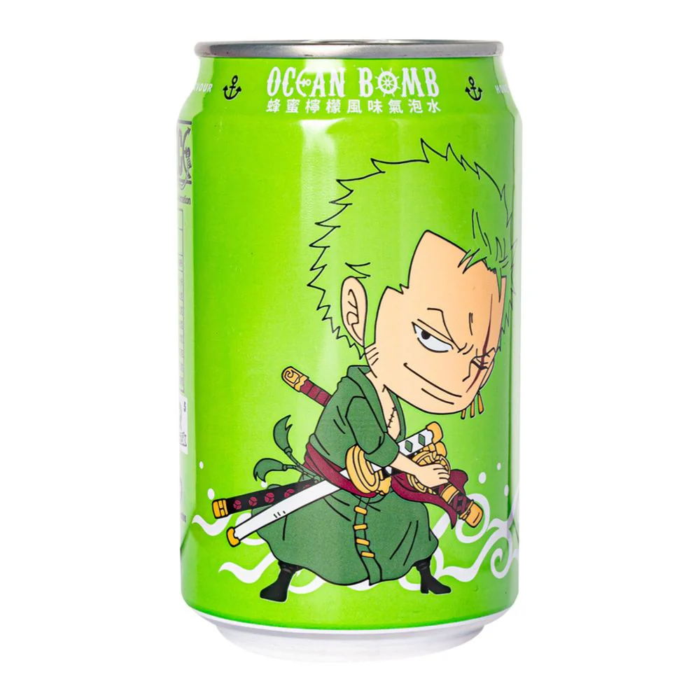 Ocean Bomb Zoro, bevanda frizzante al limone e miele da 330ml