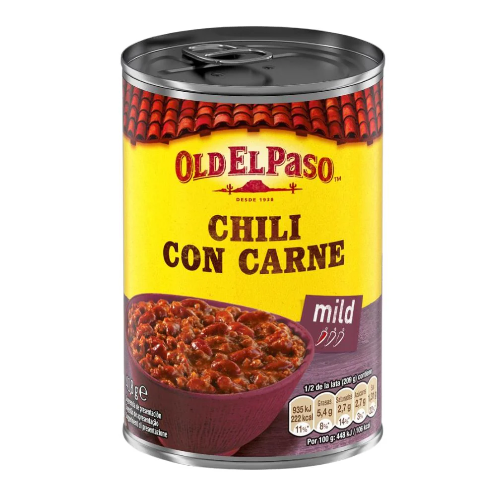 Old El Paso Chili Con Carne, chili con carne di manzo da 418g