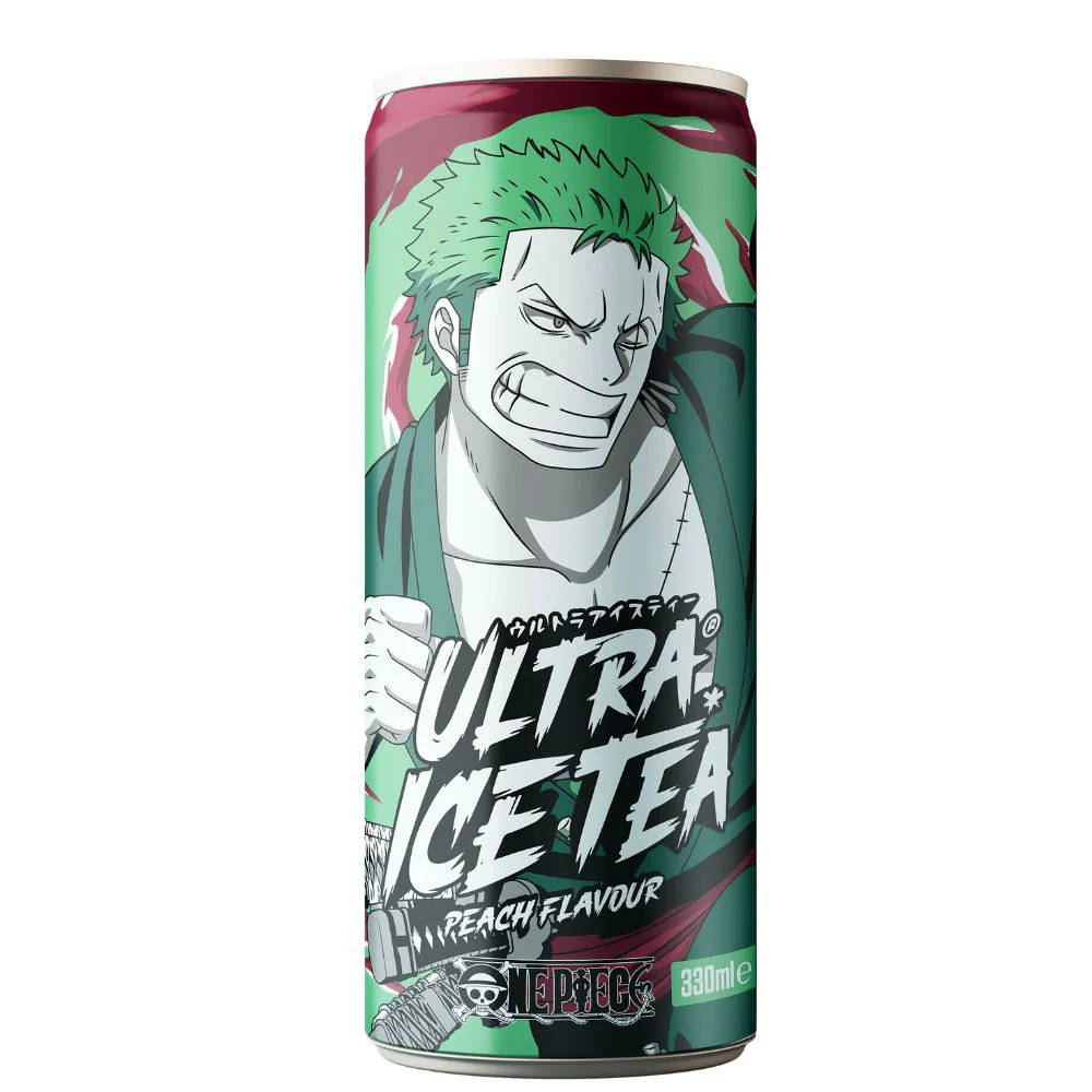 One Piece Ultra Ice Tea Zoro, tè alla pesca da 330ml