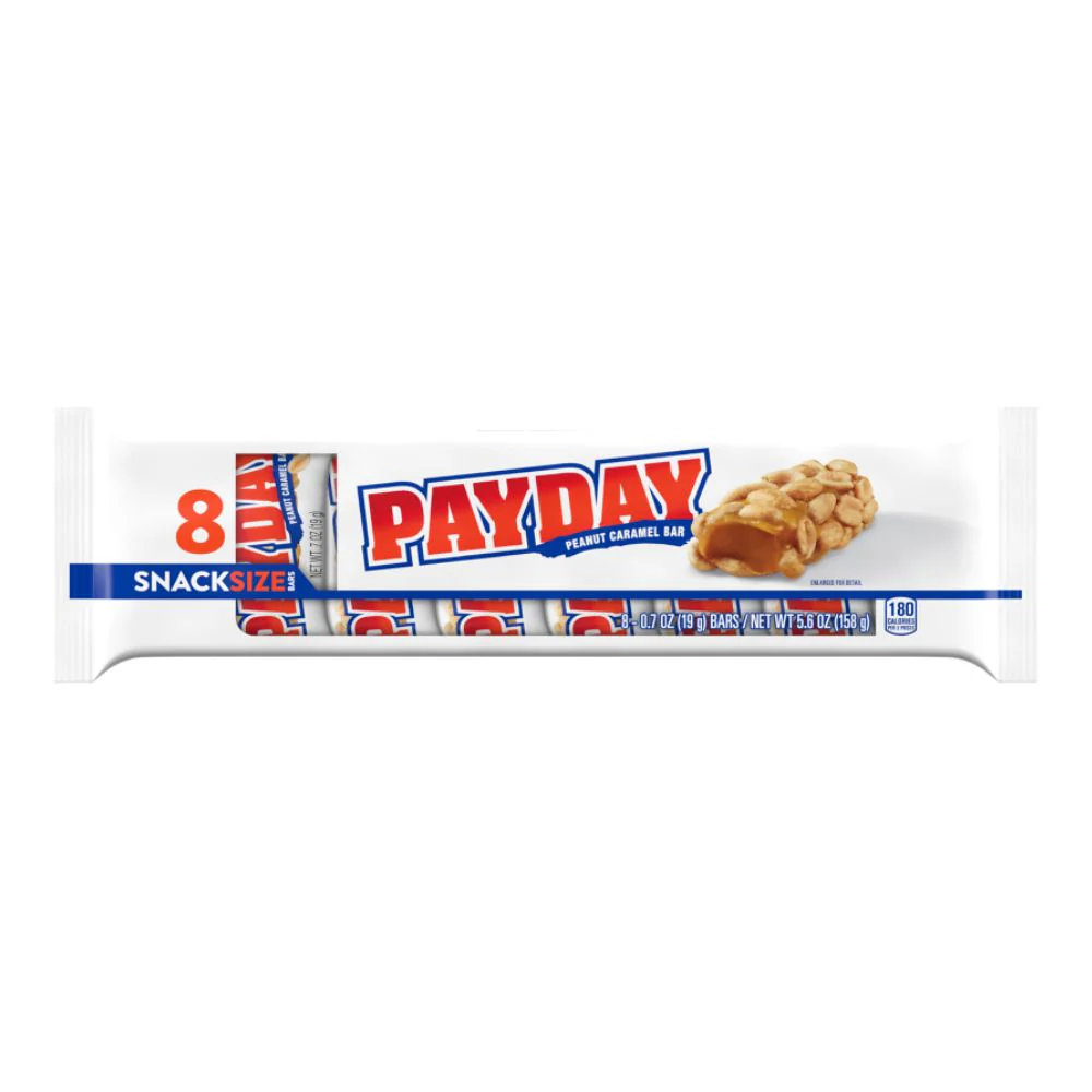Payday, 8 barrette con arachidi e caramello da 19,75g