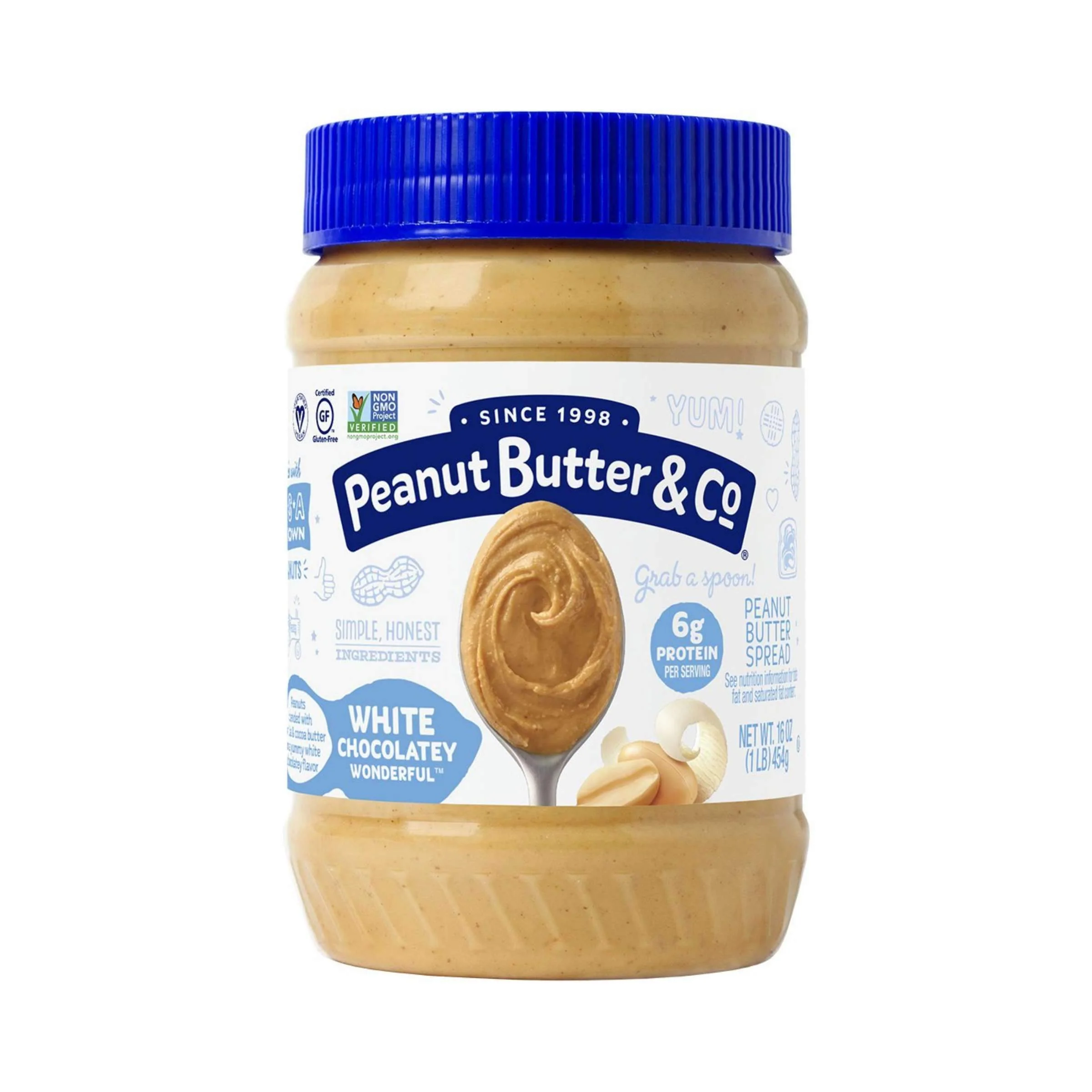 Peanut Butter & Co. White Chocolate Wonderful, crema spalmabile al cioccolato bianco e burro d'arachidi da 454g