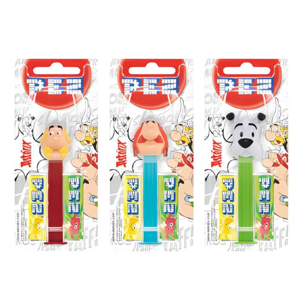 Pez Asterix, caramelle al gusto di frutta e personaggio a sorpresa da 17g