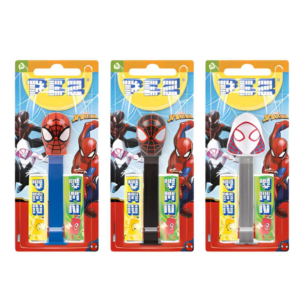 Pez Spiderman, caramelle al gusto di frutta e personaggio a sorpresa da 17g