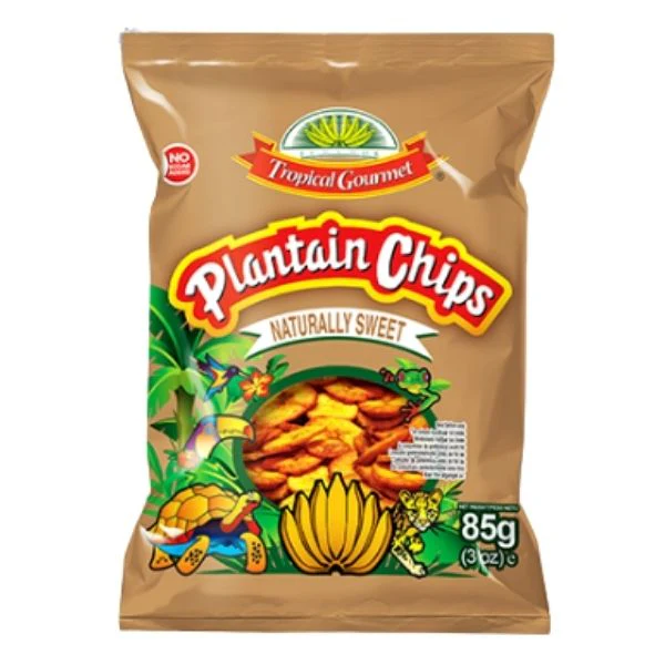 Plantain Chips Naturally Sweet, chips di platano naturalmente dolci da 85g