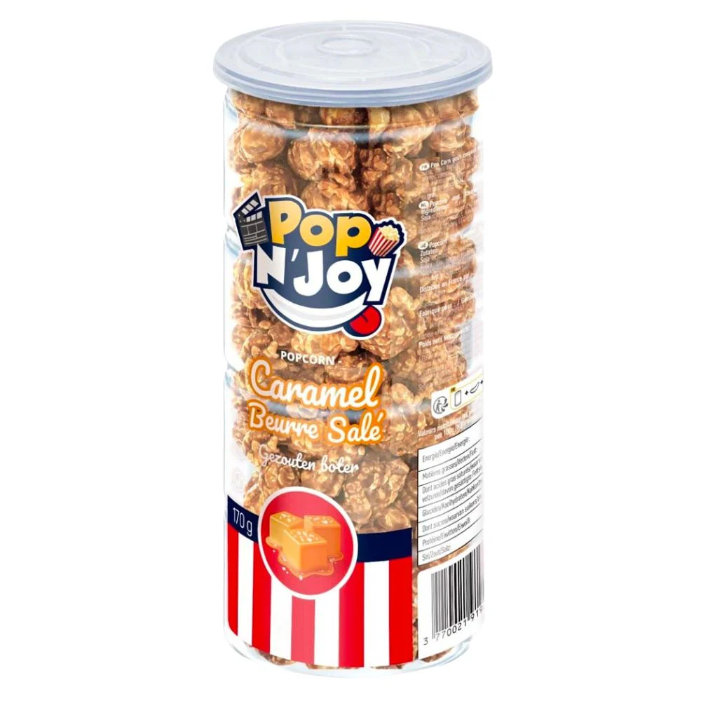 Pop N’Joy Caramel Beurre Salé, pop corn al caramello salato da 170g