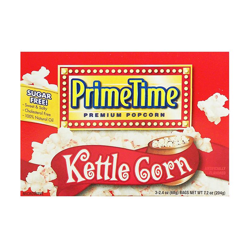 Prime Time PopCorn Kettle Corn, popcorn dolci al mais da 204g