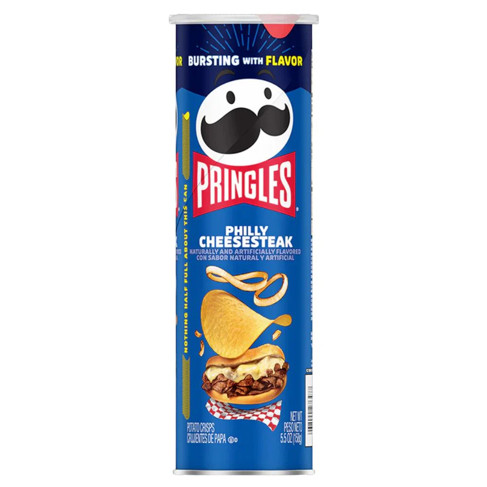 Pringles Philly Cheesesteak, patatine al gusto di carne e formaggio da 158g