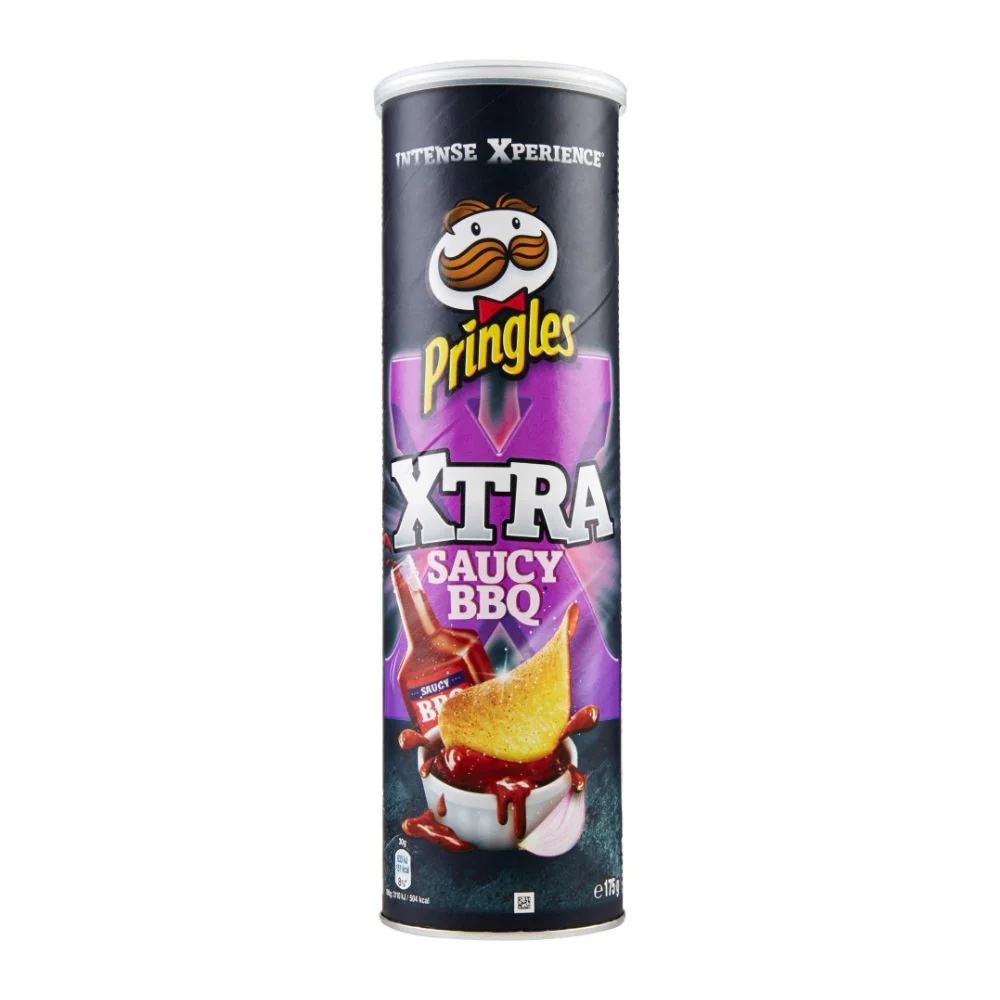 Pringles Xtra Saucy BBQ, patatine alla salsa barbecue da 175g